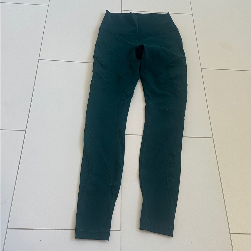 Lululemon  Wunder Under HR Tight MESH Design Luxtreme RYEM Green 4 size - Picture 8 of 8